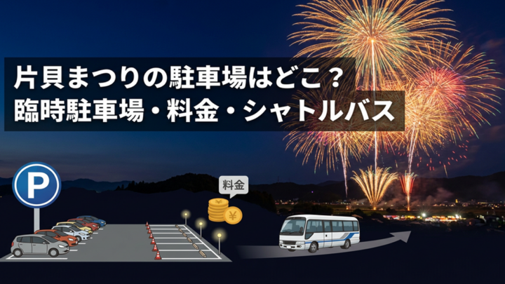 片貝まつりの駐車場