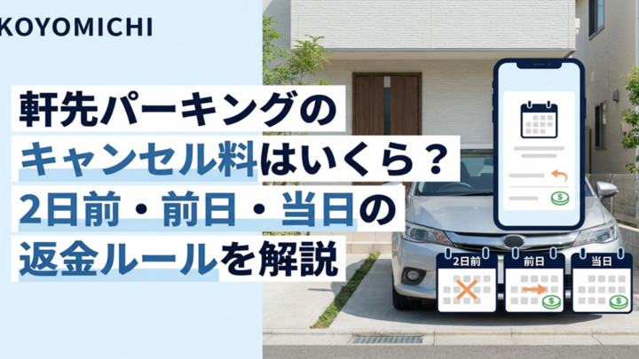 軒先パーキングのキャンセル