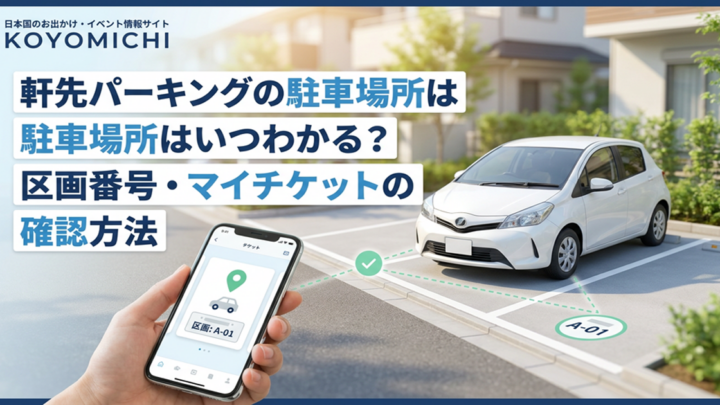 軒先パーキングの駐車場所はいつわかる