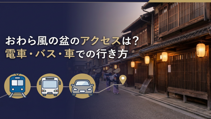 おわら風の盆のアクセス