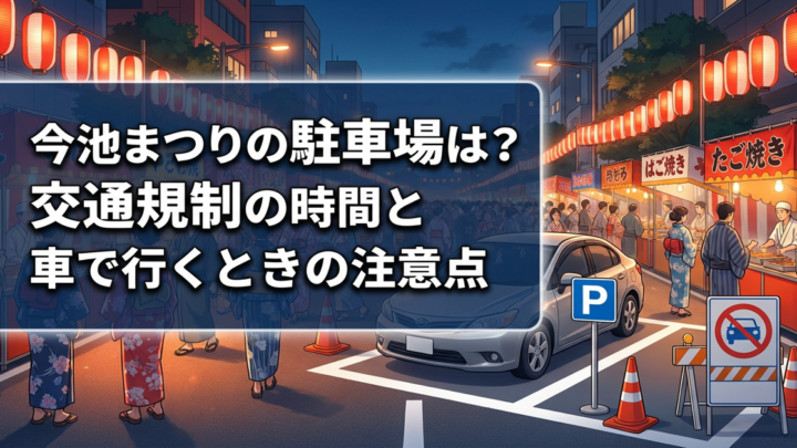 今池まつりの駐車場