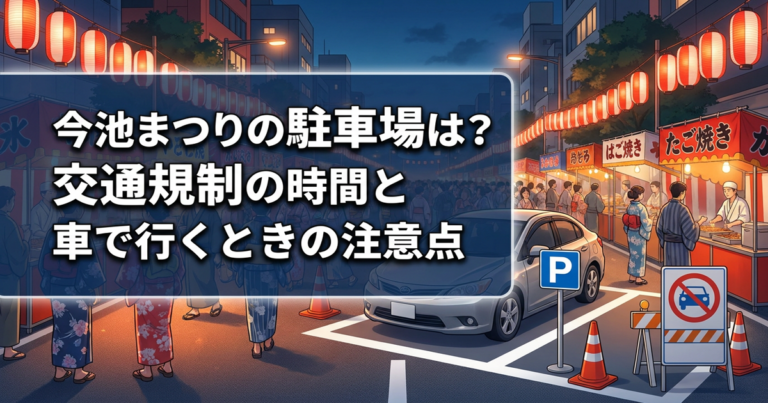 今池まつりの駐車場